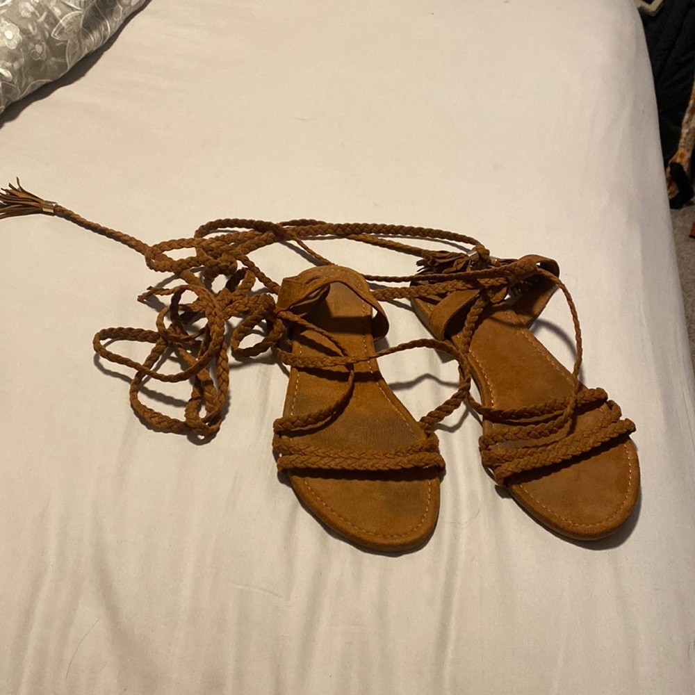 Tie up sandals